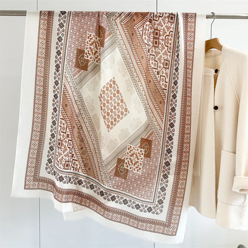 

Шарфы-шали из чистого кашемира с кисточками для женщин, зимние, роскошные, теплые, кашемировая накидка 200x100, фулярд, зимний женский кашемировый платок