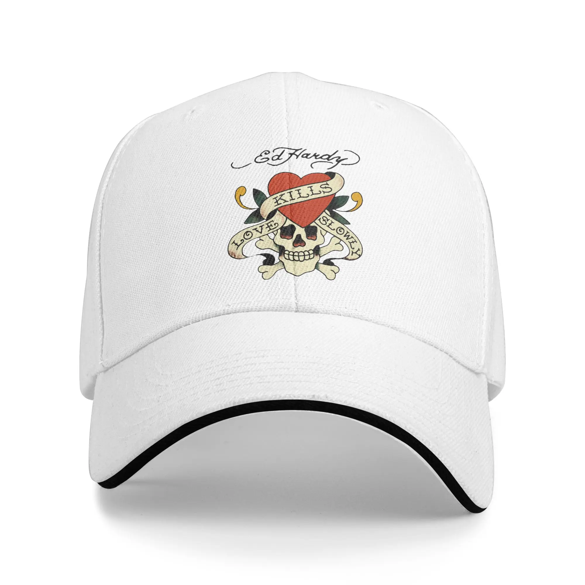 Summer Casual Baseball Cap E-Eds Hardys Love Kills Slowly Tennis Skate Trucker Hat For Couple Women Adjustable Fashion Caps