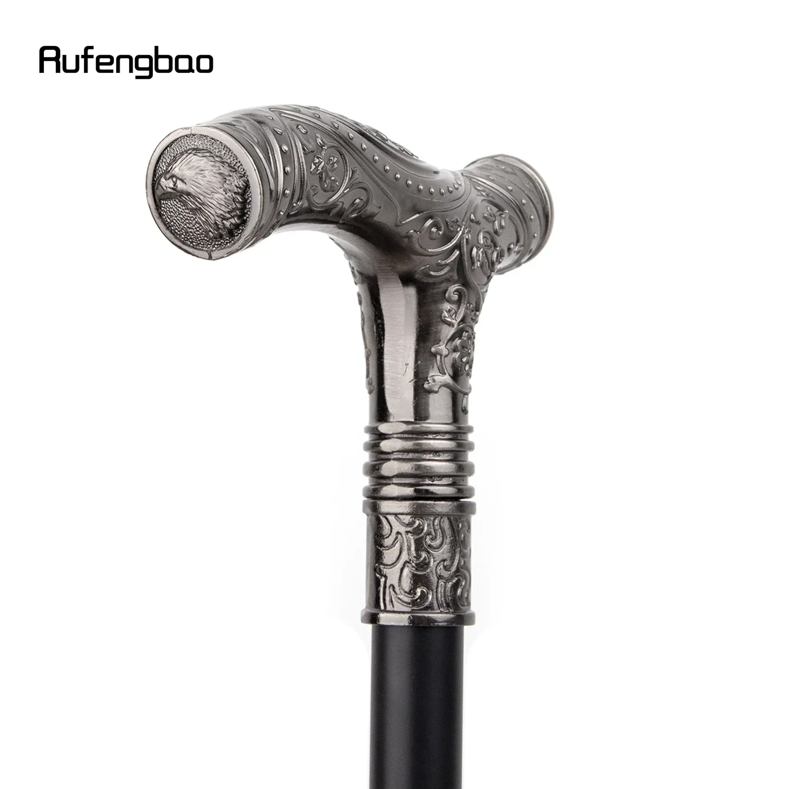 الفضة النسر رئيس زهرة واحدة مشتركة عصا للمشي الزخرفية Cospaly حزب عصري قصب هالوين Crosier 93 سنتيمتر