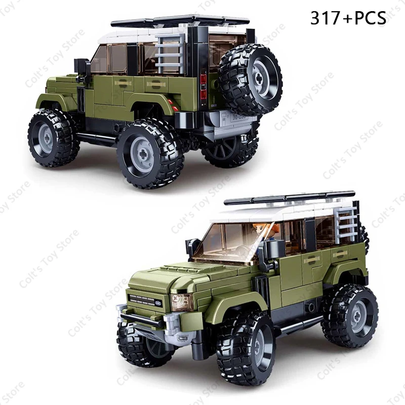 Nieuwe Stad SUV Off Road Jeep Auto Bouwstenen Kits Tank 300 Land Rover Guard 42110 MOC Klassiek Model Baksteen Kinderen voor Speelgoed Geschenken