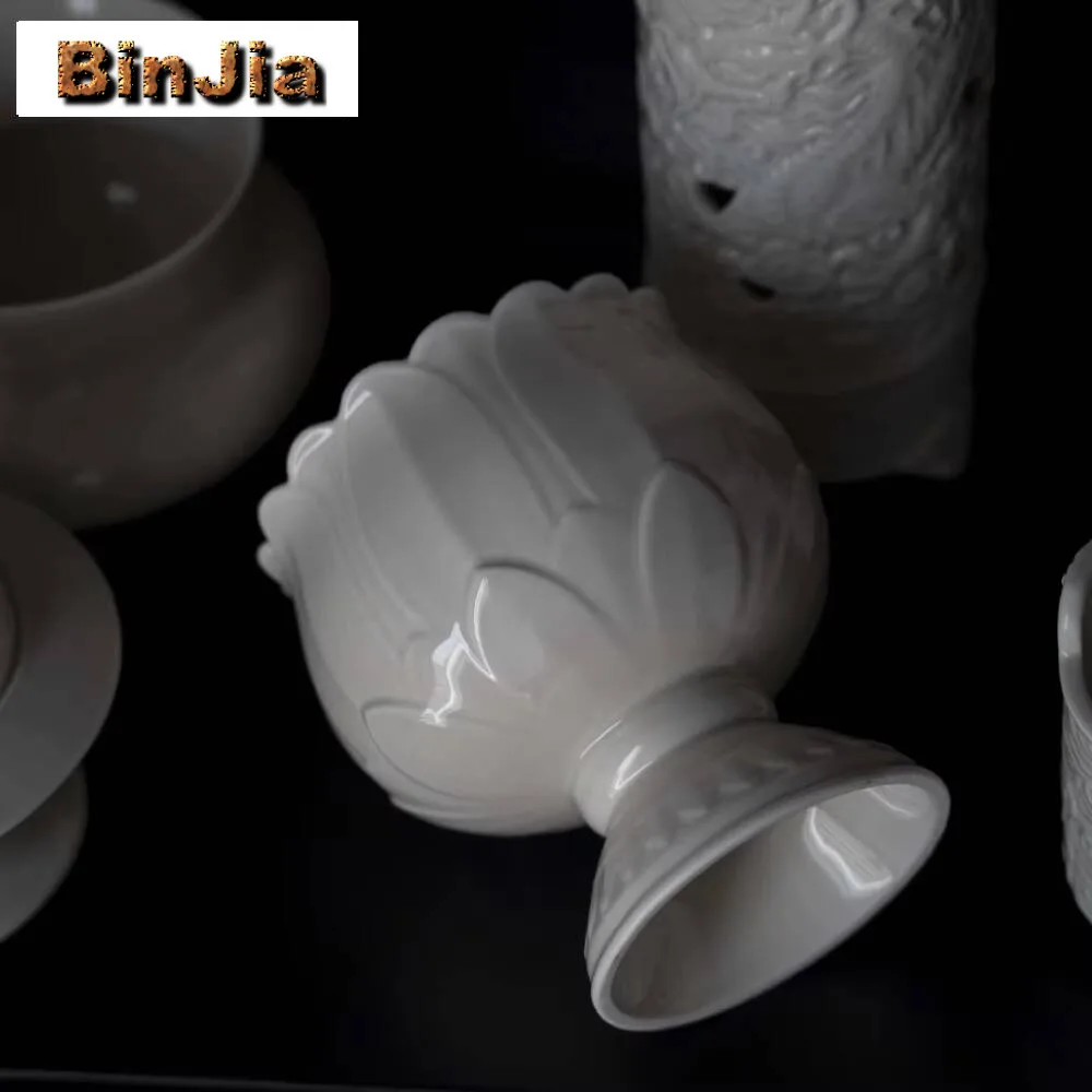 330 مللي خشب العشب رمادي مزجج جيانشوي اليدوية السيراميك البخور الموقد الشاي حوض غسيل الكتابة-فرشاة غسالة تشاكسي جمع #2