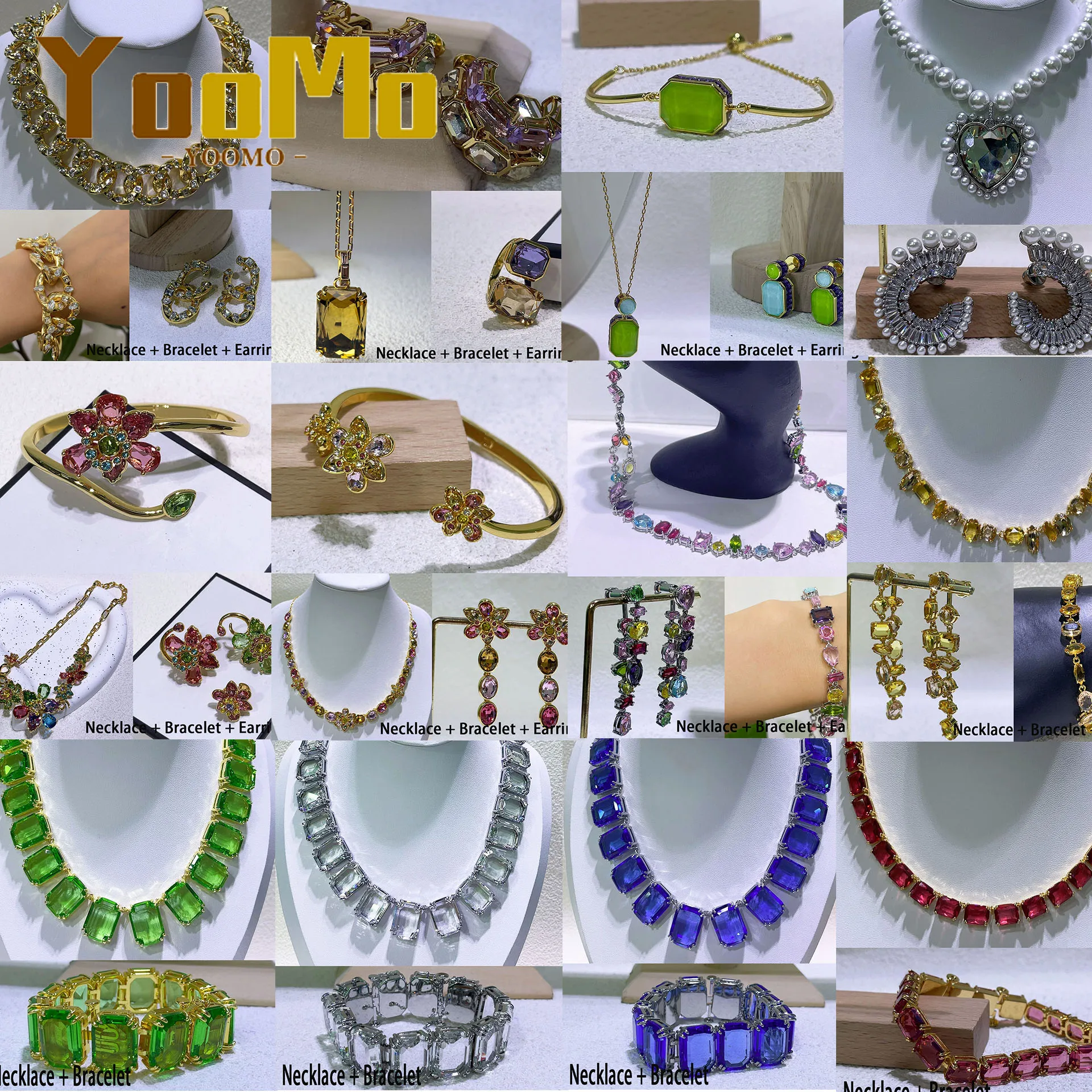 

Jewelry Sets High Quality Shiny Luxury Brand Fine Exquisite Fine Fashion Party Gifts for Women Christmas Mother's Day Ornaments