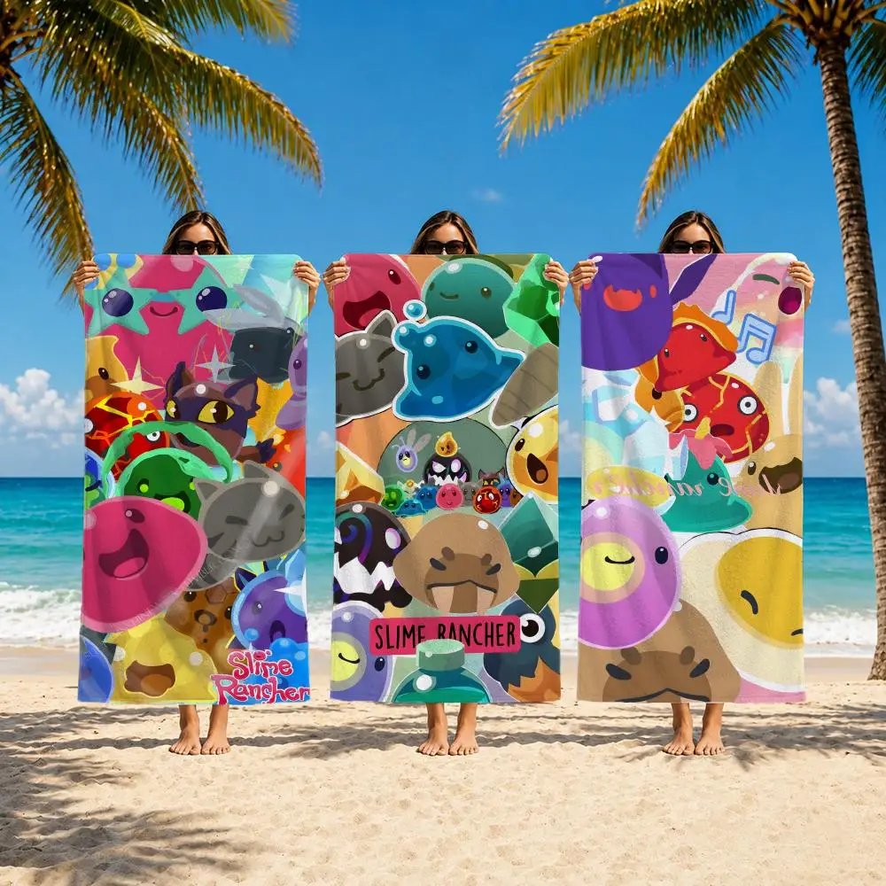 Game S-Slime Rancher Towel Towel Soft Pool Gift For Travel Gym Shower Camping Quick Dry Sports Large Beach Towels
