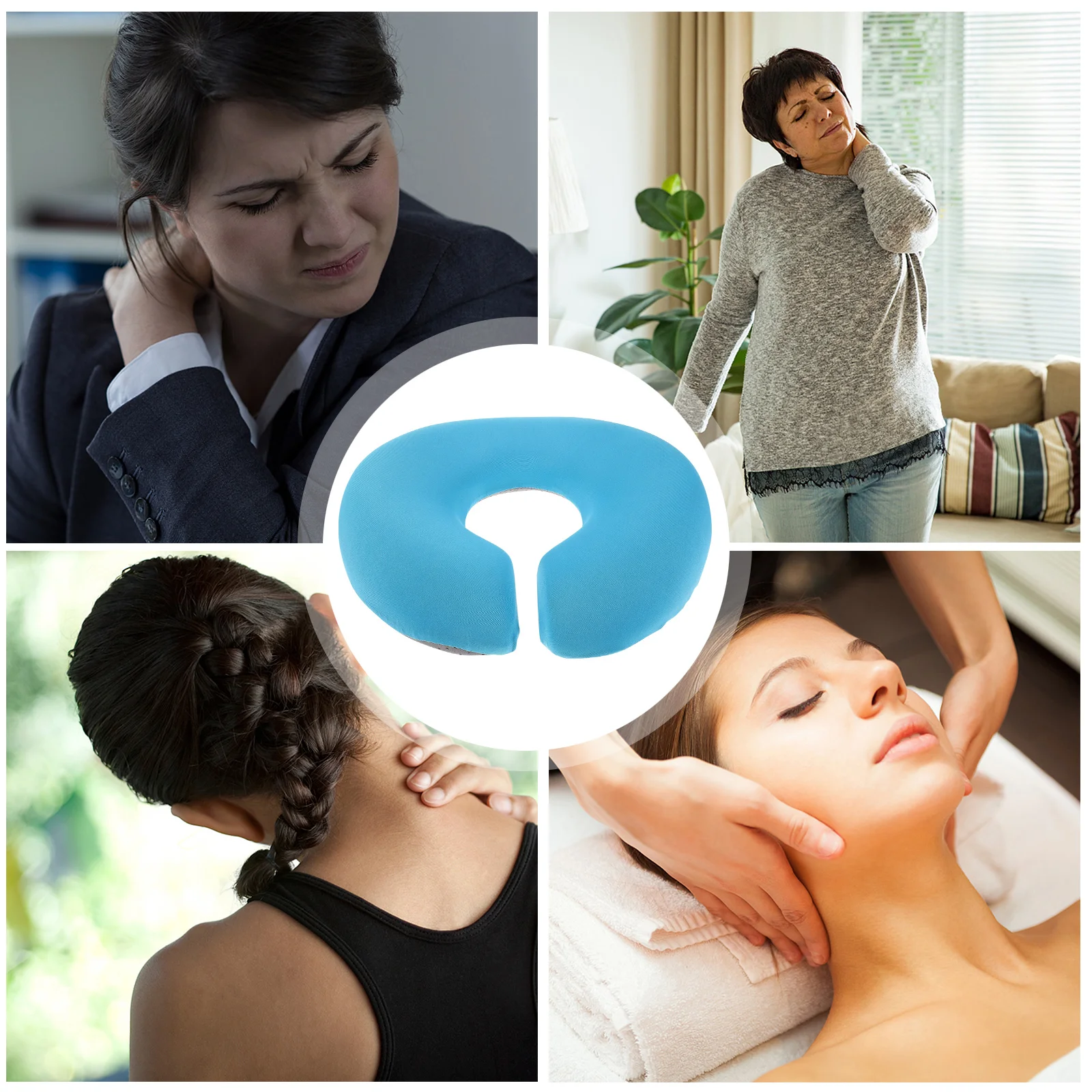 

Massage Bed U-shaped Pillow Facial Support Comfortable Prone Cushion Beauty Cradle Pad