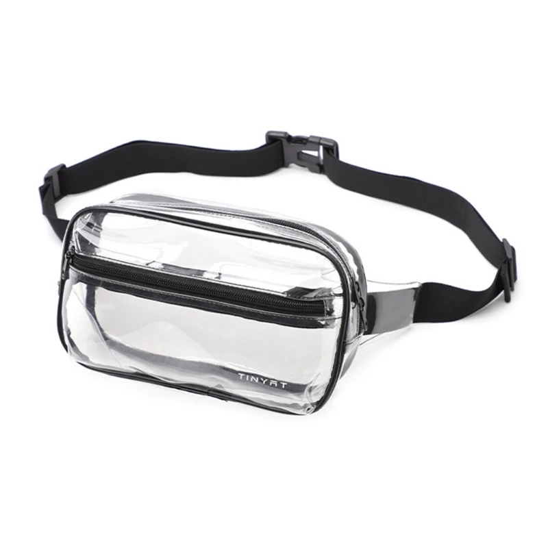 

Clear Fanny Pack for Women Waist Bag Transparent PVC Belt Bags Phone Travel and Casual Bag E74B