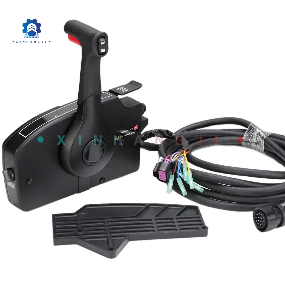 New 881170A13 Side Mount Boat Remote Control Box  with 14Pin Wire Harness (16FT) for  Outboard Motor