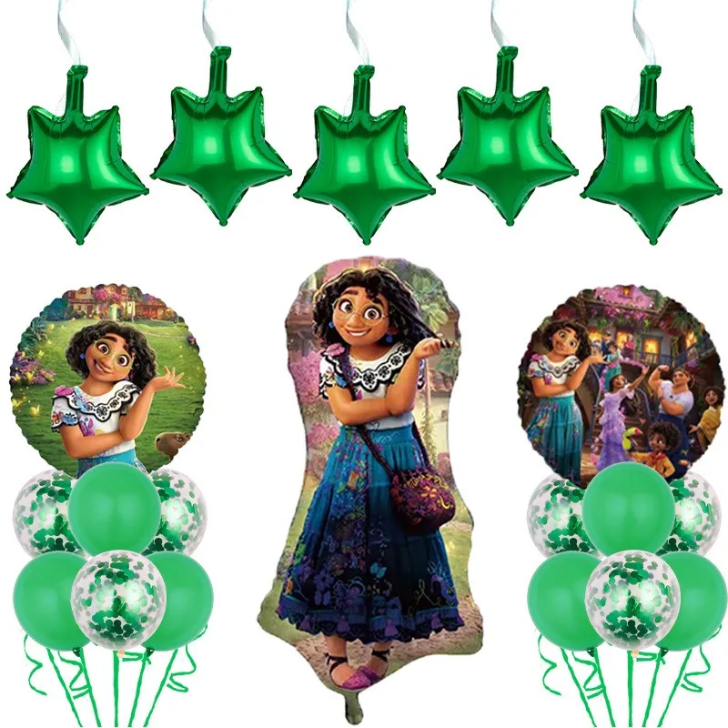 Disney Character Encanto Mirabel Animation Girl Birthday Party Holiday Decoration Balloon Set