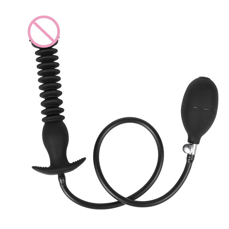 Masturbatore dilatatore anale vestibolare con plug anale gonfiabile retrattile per giocattoli sessuali della prostata maschile e femminile