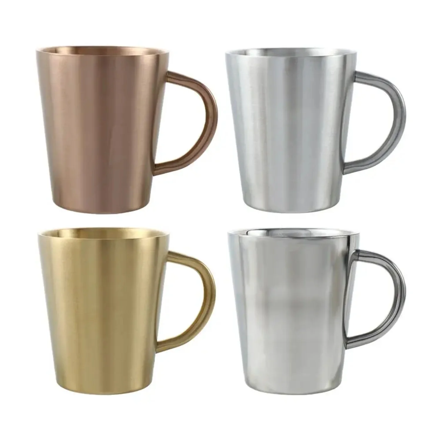 With Handle Stainless Steel Anti-scald Kitchen Drinkware Kitchen Accesssories Water Mugs Coffee Mug Cup Beer Cup