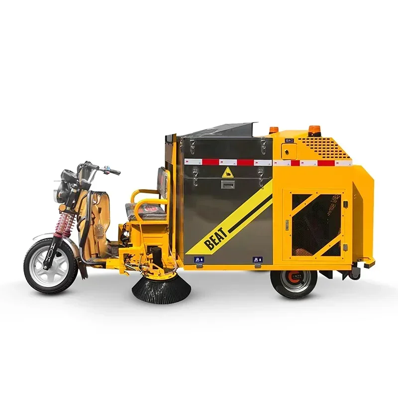 JONCO tre ruote Road Vacuum Loader Sweeper Electric Powered vialetto Gym Floor Cleaning Street Machine