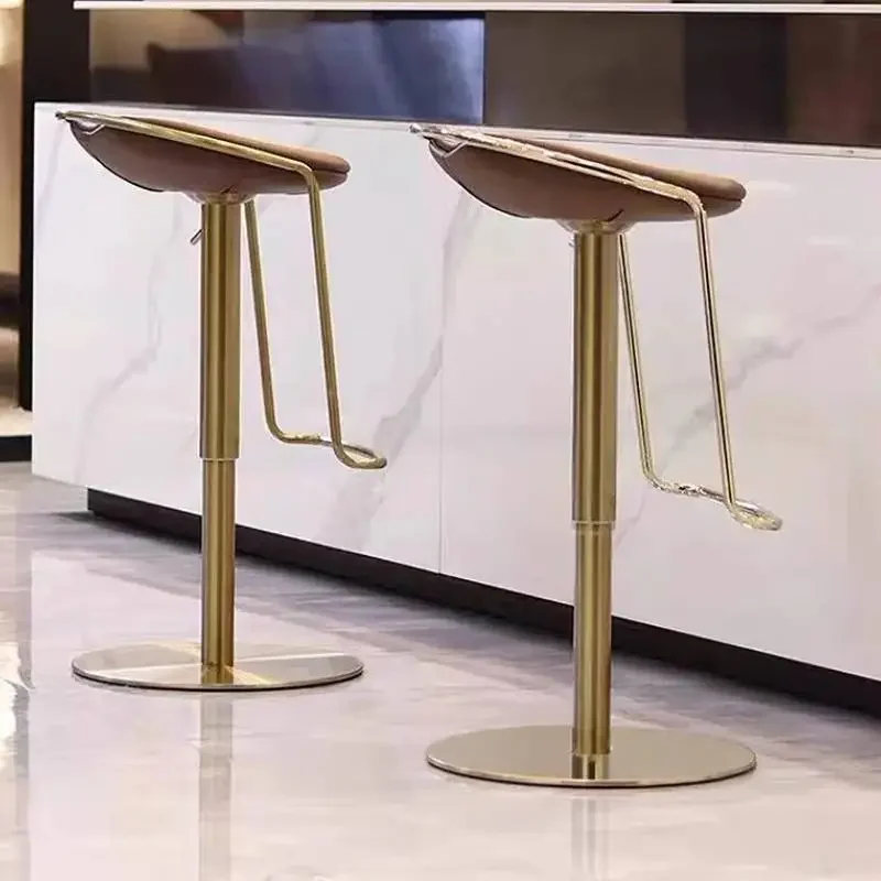 Bancos de barra giratórios resistentes, altura ajustável, clássico, nórdico, luxo, cozinha, industrial, móveis de alta qualidade