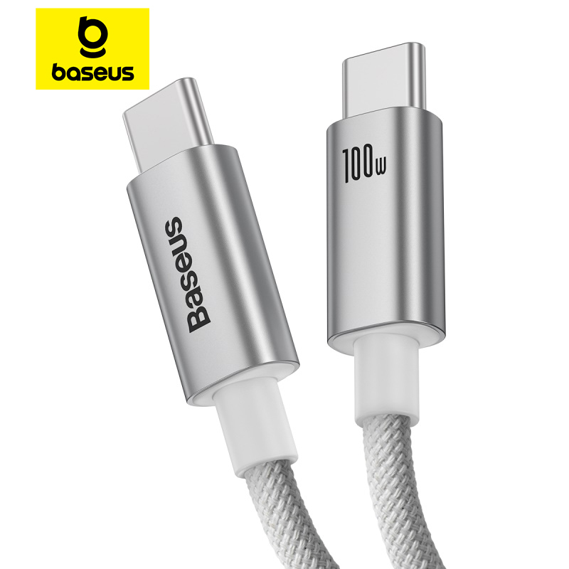 Baseus 100W USB Cable for iPhone 16 15 promax USB C to Type C Fast Charger Cable for Xiaomi Samsung MacBook iPad Mobile Phone