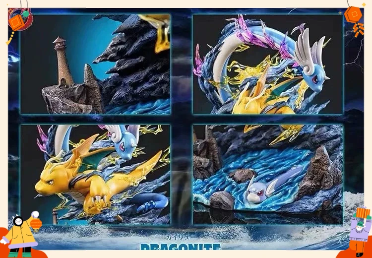 

New Bkm Evolution Group Super Dream Spitfire Dragon Geng Ghost Bulbasaur Seed Johnny Turtle Handmade Model Trendy Play Doll Gift