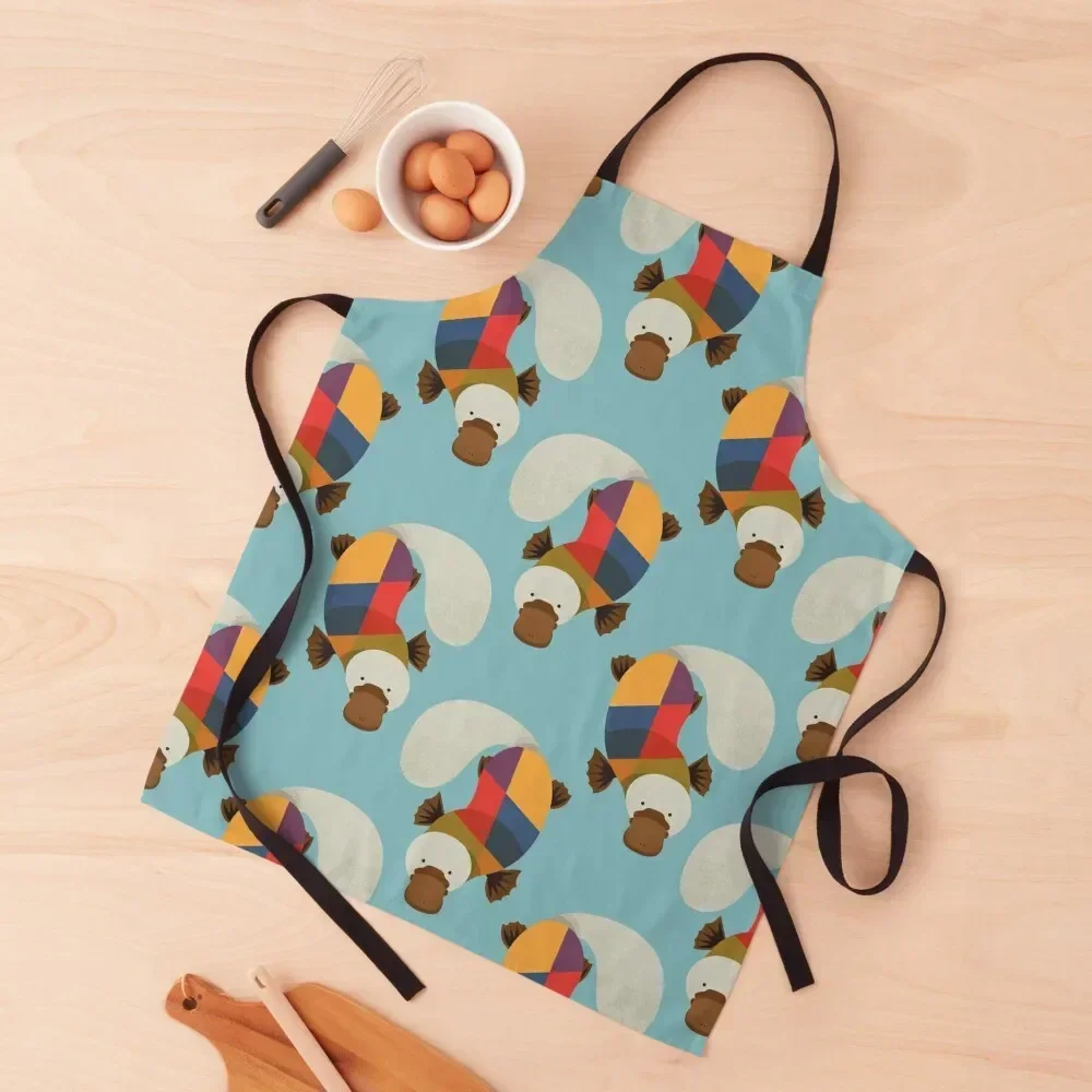 Hello Platypus Apron christmas kitchen cloths cooks clothes Apron