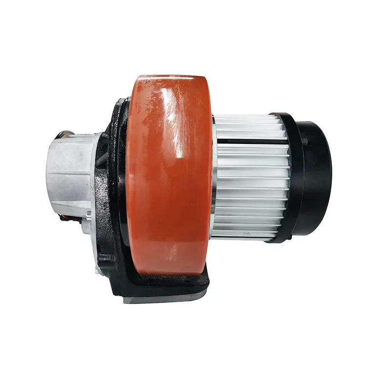 New sell diameter 230mm 1.5KW agv wheel forklift accessories drive wheel AC motor wheel spare parts for forklifts