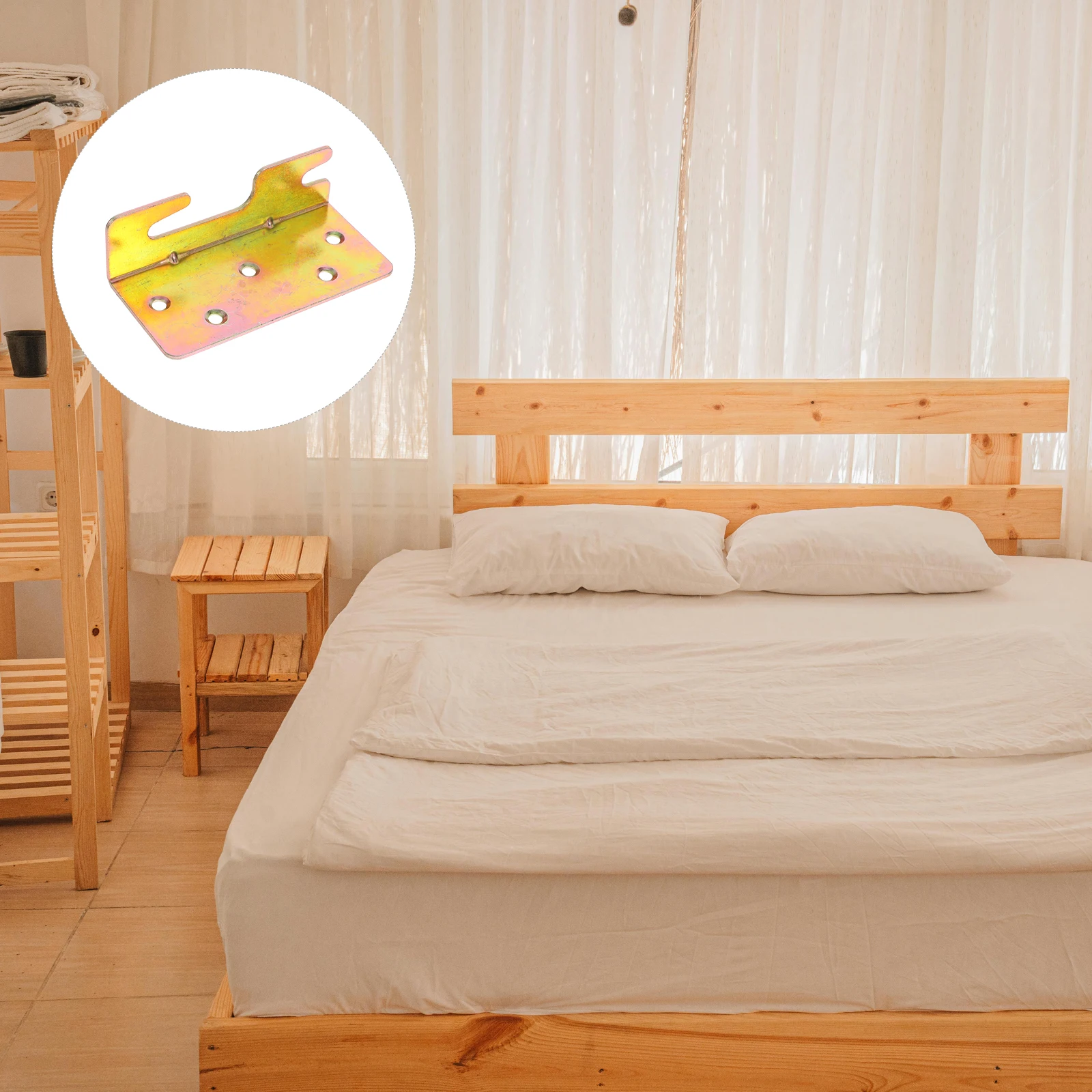 

4pcs Connectors Metal Bed Frame Slot Connectors For Enhanced Stability Universal Frame Hardware Brackets Furniture Parts