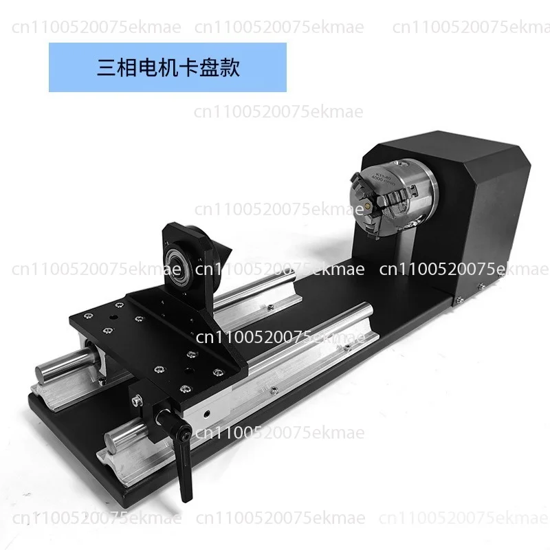 380V/220V Rotary Engraving Attachment With Chucks Stepper Motors For Laser Engraving Cutting Machine Aluminum Alloy