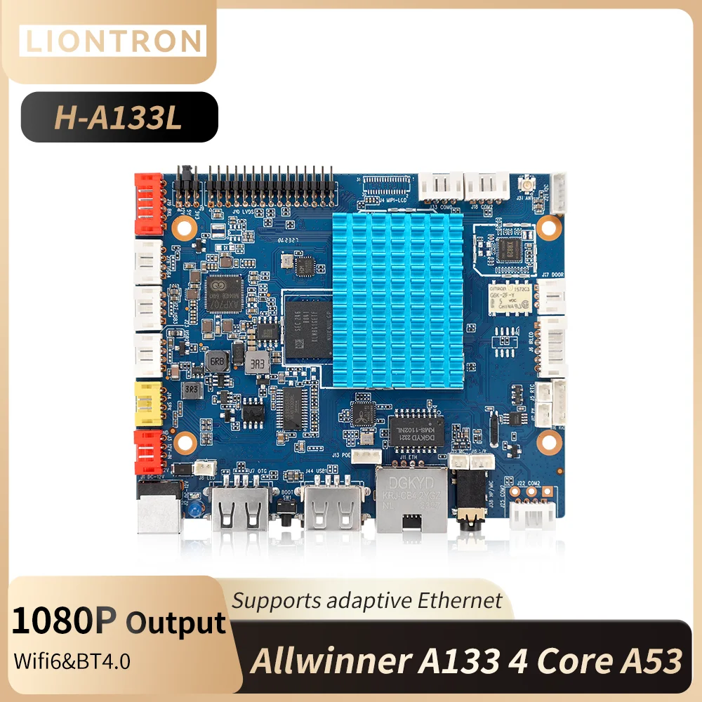 

Liontron Allwinner A133 Quad-Core Mini PC Single Board Computer SBC Development Board Android 10.0 Linux Operating System