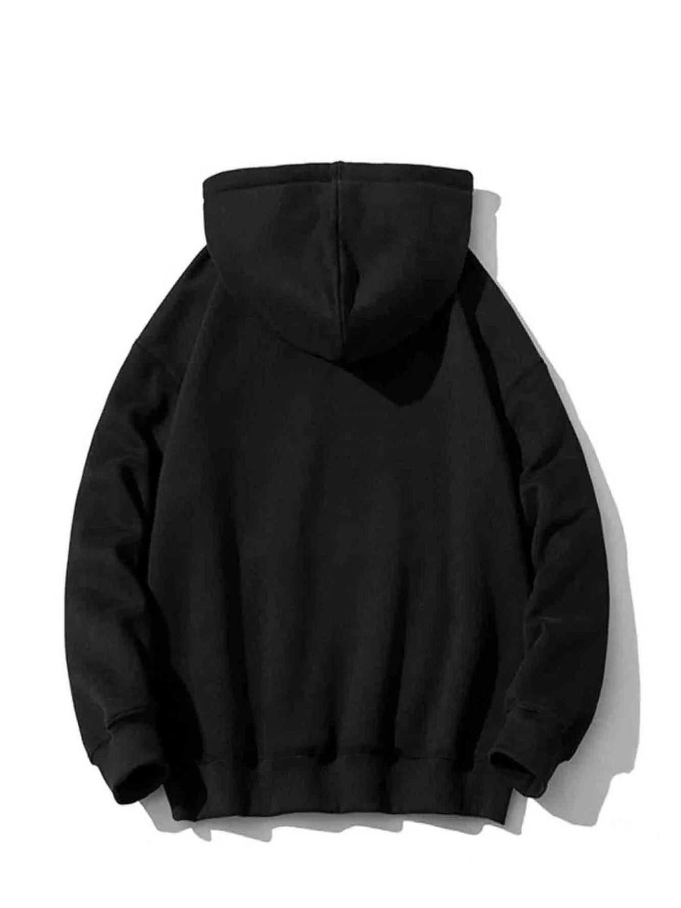 American Trend Cross Wing Print Adult Hooded Sweatshirt Autumn Winter Daily Sports Street Casual Loose Laid-back Oversized Top