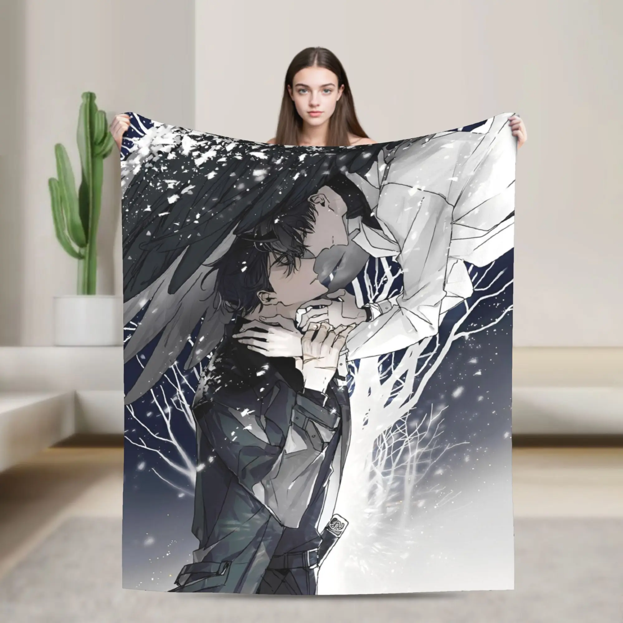 Omniscient Readers Viewpoint Blankets Flannel  Yoo Joonghyuk Lightweight Throw Blankets for Car Sofa Couch Bedroom Quilt