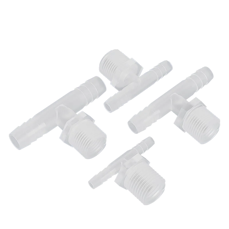 البلاستيك المحملة موصل 4-20 مللي متر متعددة الأغراض متساوية الشائكة الذكور الموضوع الاتصال السريع خرطوم المناسب 1/8 1/4 3/8 G1/2 3/4 بوصة