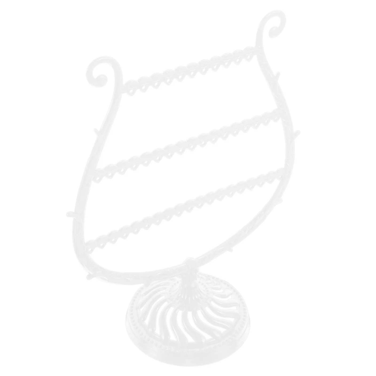 Minimalist White Wine Cup Jewelry Organizer Stand for Earrings Necklaces Bracelets Rings Display Storage Holder Elegant Vanity