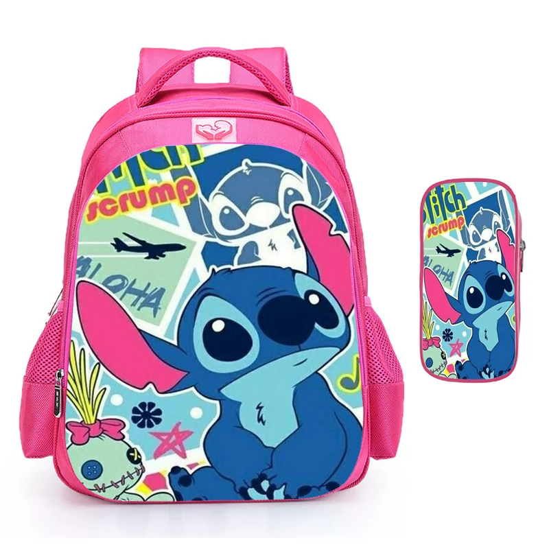 Lilo & Stitch School Bags Orthopedic Primary School Bags for Girls Boys Grades 1-3-6 Children's Capacity Mochila