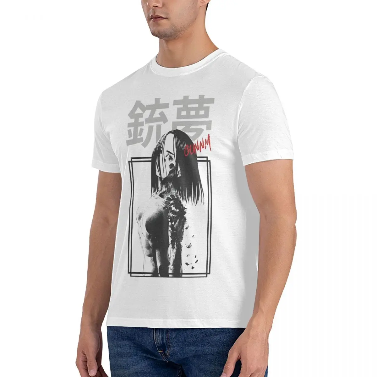 Men T-Shirt Alita Crazy 100% Cotton Tee Shirt Short Sleeve Battle Angel T Shirt O Neck Tops Gift Idea