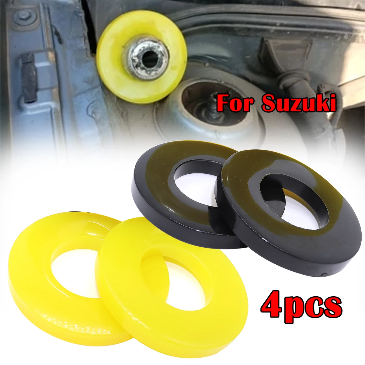 

4pc Car Front Strut Top Mount Tower Suspension Shock-Absorbing Pad Bearing Over Bumps For Suzuki Solio swift cultus 1990-2008