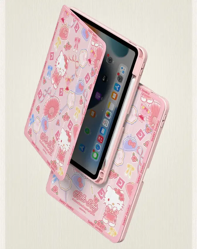 حافظة هالو كيتي لجهاز iPad Funda ipad8/9/10 10.2in A16 11in حافظة واقية Air3 4 5 10.9in M2 M3 Pro4 5 6 12.9in M4 غطاء لوحي #5