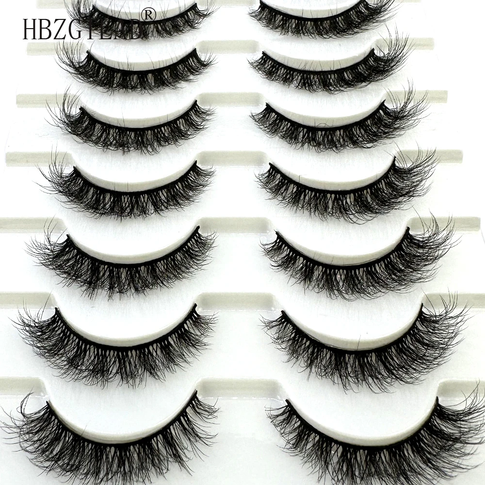 10pairs makeup eyelashes soft fluffy lashes false eyelashes dramatic 3d mink lashes lash extension make up 3d cilios faux cils