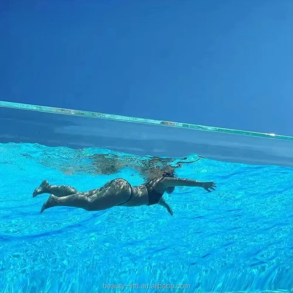 Customized Acrylic Glass Swimming Pool Transparent Panel Unbreakable PMMA Sheet for Resort Infinity Pool Projects