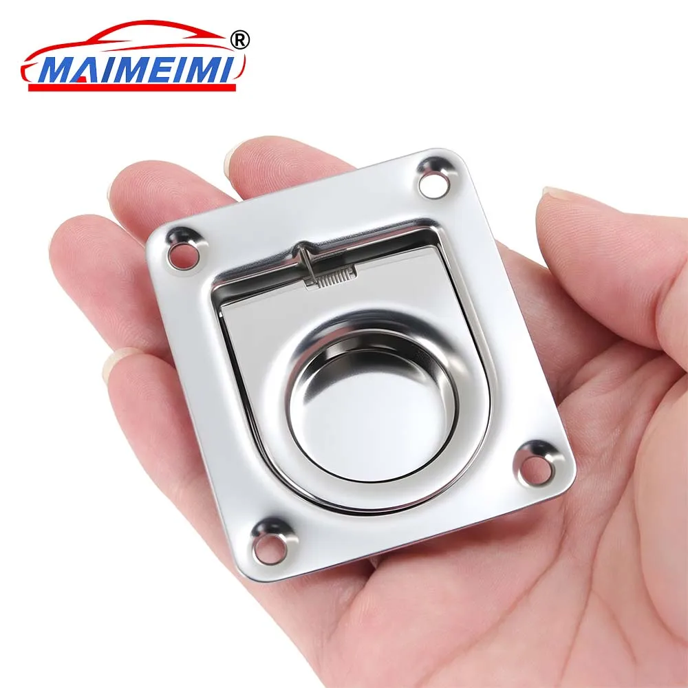 

1 шт. прочный утопленный люк из нержавеющей стали для лодки, морское оборудование, аксессуары для лодок, морской шкафчик, тянуть яхты, подъемное кольцо заподлицо