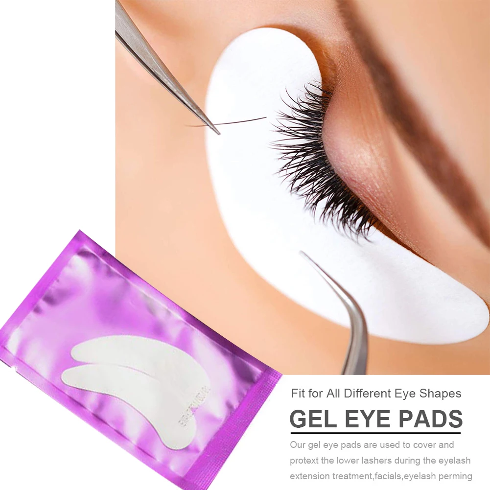 100pairs Pairs Eyelash Under Pads Gel Patch For Eyelash Extension Grafting Eyelashes Hydrating Eye Patches Paper Sticker