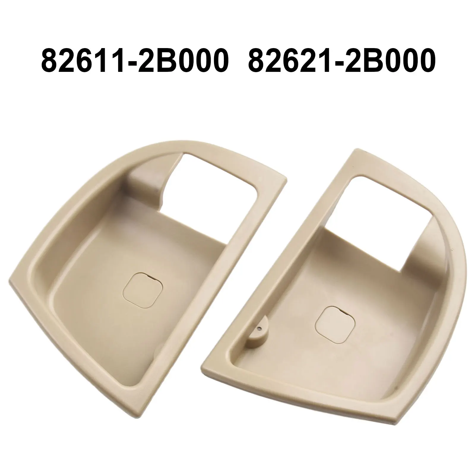 1Pair Automobile Front Interior Door Handle Cover For Hyundai For Santa Fe 2007-2012 82621-2B000 Beige Clip-on Car Accessories