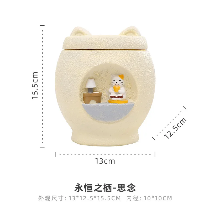 Nuevo Tarro de ceniza para perros y gatos, suministros funerarios para mascotas, tarro de almacenamiento conmemorativo, contenedor de cremación