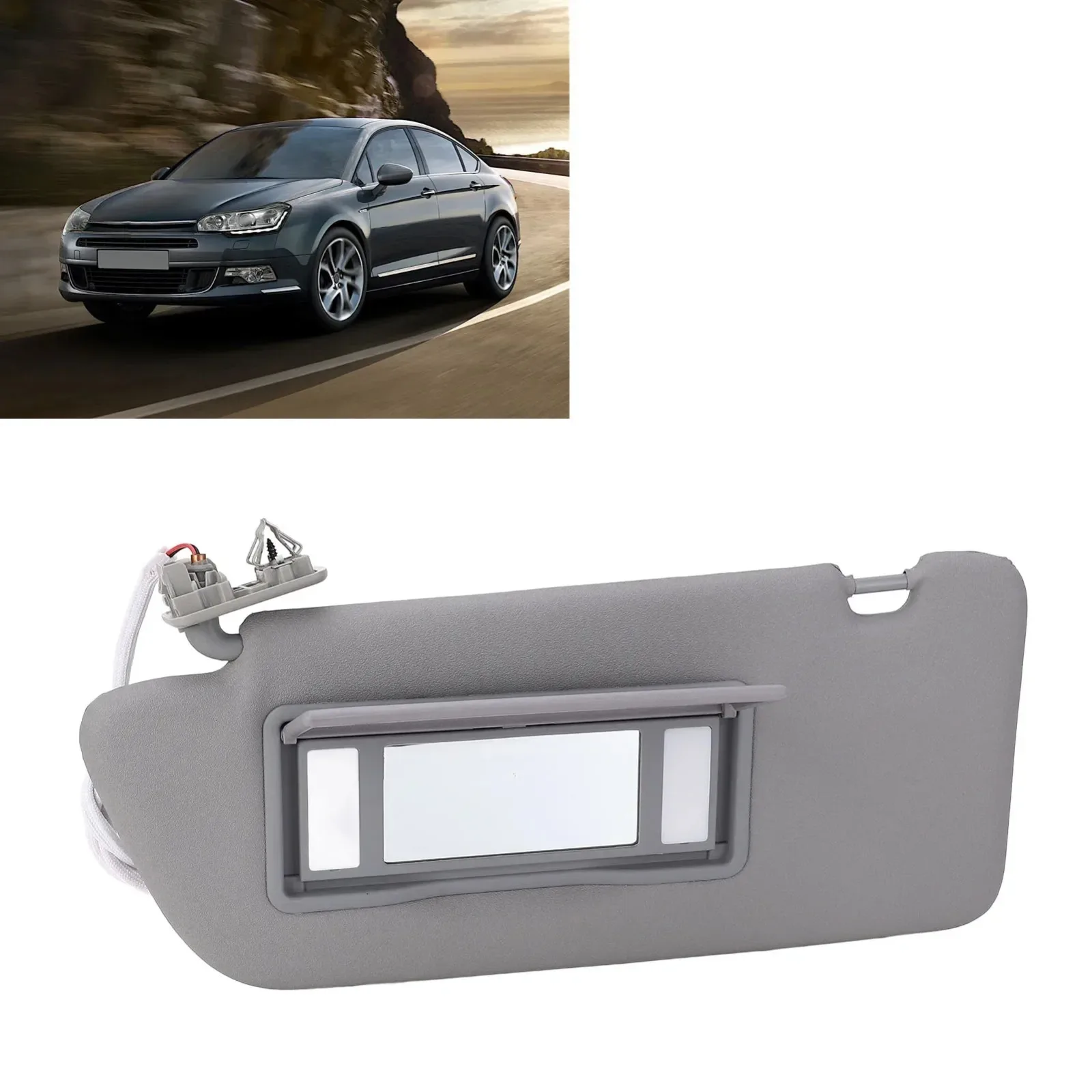 For Peugeot 2008 3008 301 308 308S 408 508 Car Sun Visor 8163EG ABS Interior Sunshade Sun Exposure Wear Resistant Replacement