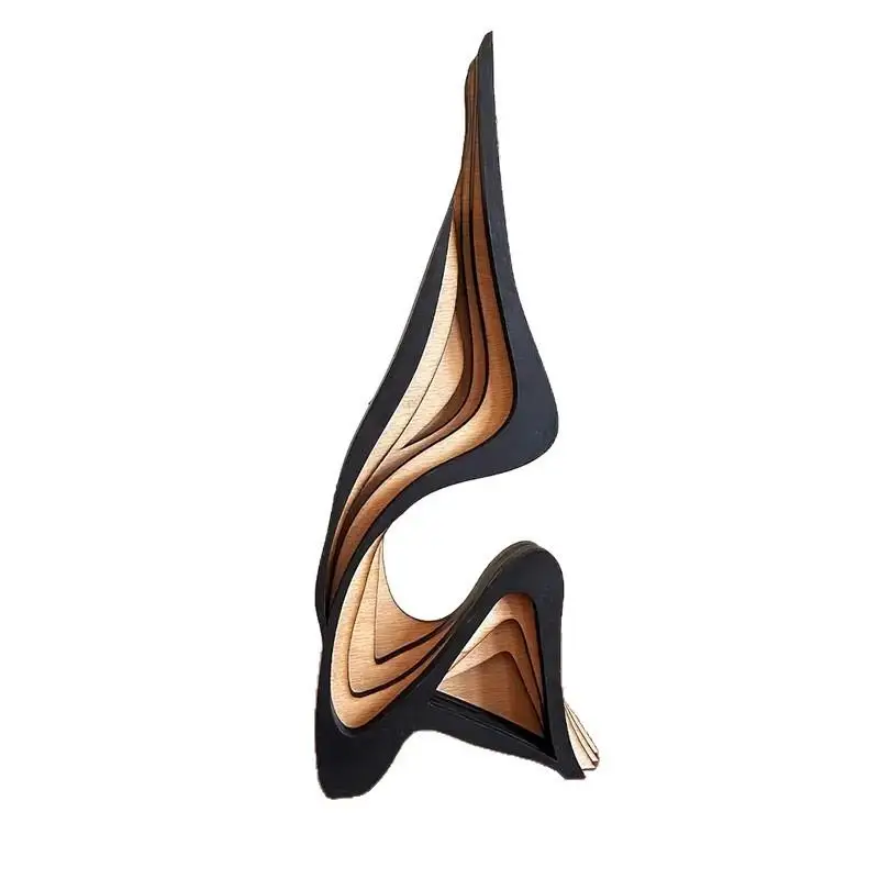 Abstract Wooden Sculpture Decor 4