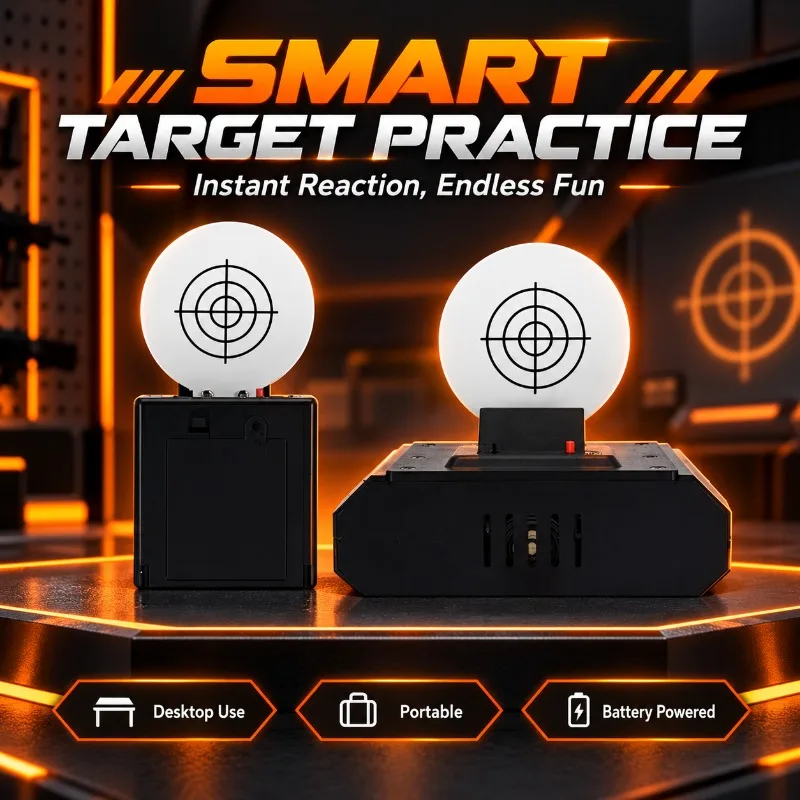 Home Use Interactive Sensing Target Bullseye Graphic Leisure Practice Hobby Accessory