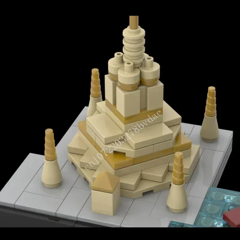 904 pièces Bangkok horizon MOC Puzzle personnalisé créatif vue sur la rue Architecture modèle bricolage assemblage jouet éducatif cadeau pour anniversaire