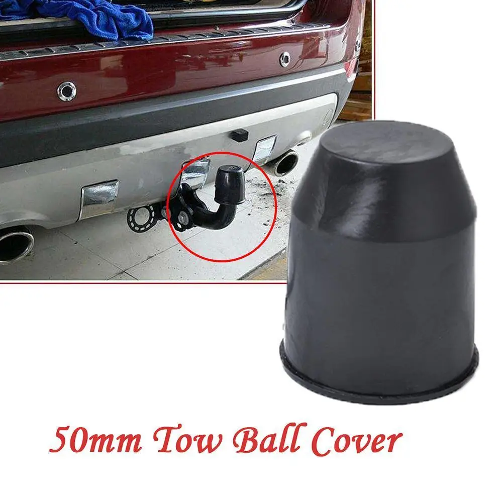 Universal 50mm Car Auto Tow Bar Ball Cover Excellent ABS Plastics Prolonged Durable Hitch Caravan Trailer Towball Protect