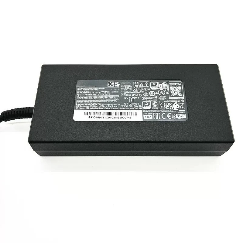 Original power adapter compatible with Mechrevo Aurora X 240W, Kuangshi 16 G16Pro, 20V12A charger
