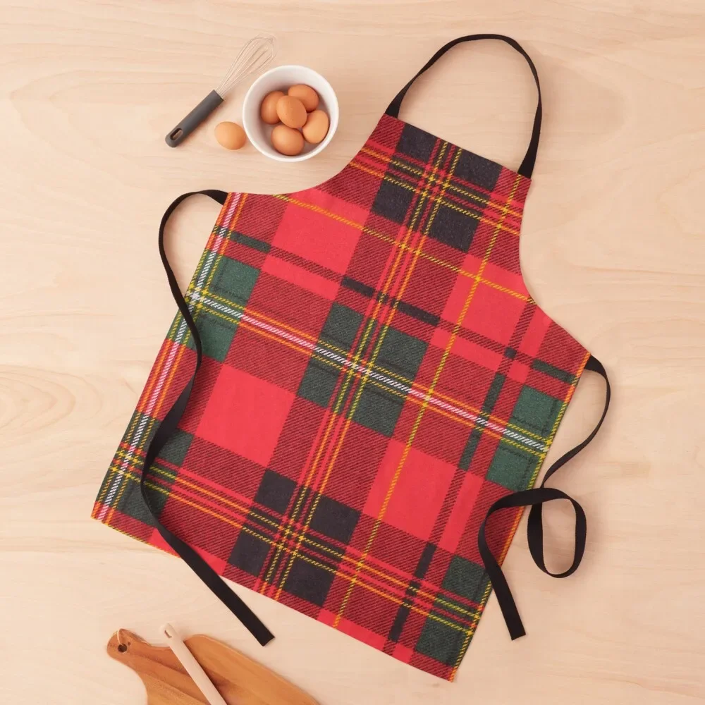 

Red Tartan Apron with personal logo For Girl Apron