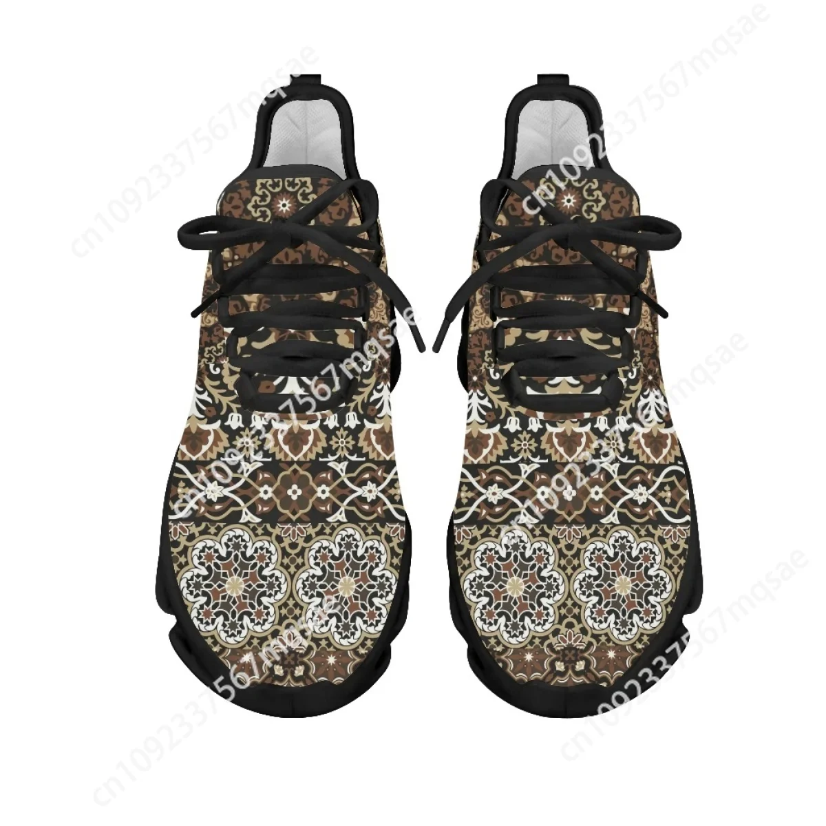 Custom Paisley Mesh Sneakers for Women Casual Platform Shoes Indian Art Painting Pattern Lady Walking Shoes Zapatos Mujer