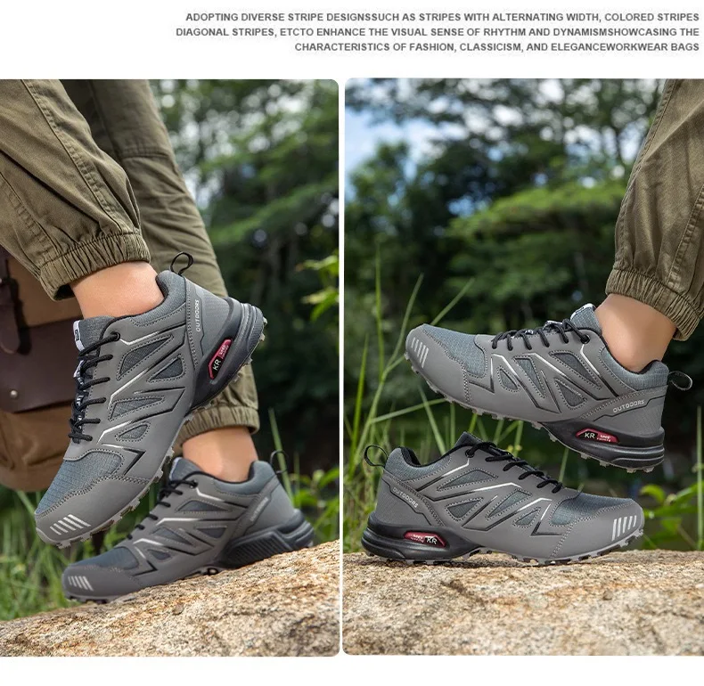 Lockless Fahrradschuhe für Herren, rutschfeste Outdoor-Mountain-Cross-Country-Wanderschuhe, atmungsaktive Sportschuhe, Rennradschuhe – Detail 19