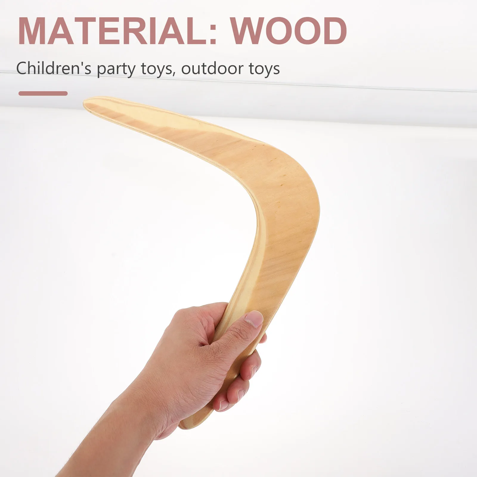 

1 шт. V-образный деревянный бумеранг для активного отдыха, летающая игрушка для детей и взрослых, для тренировок