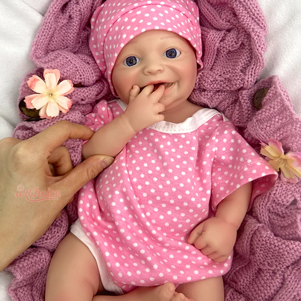 Muñeca renacida de silicona impermeable suave de 42cm hecha a mano muñeca recién nacida para el alivio de la ansiedad
