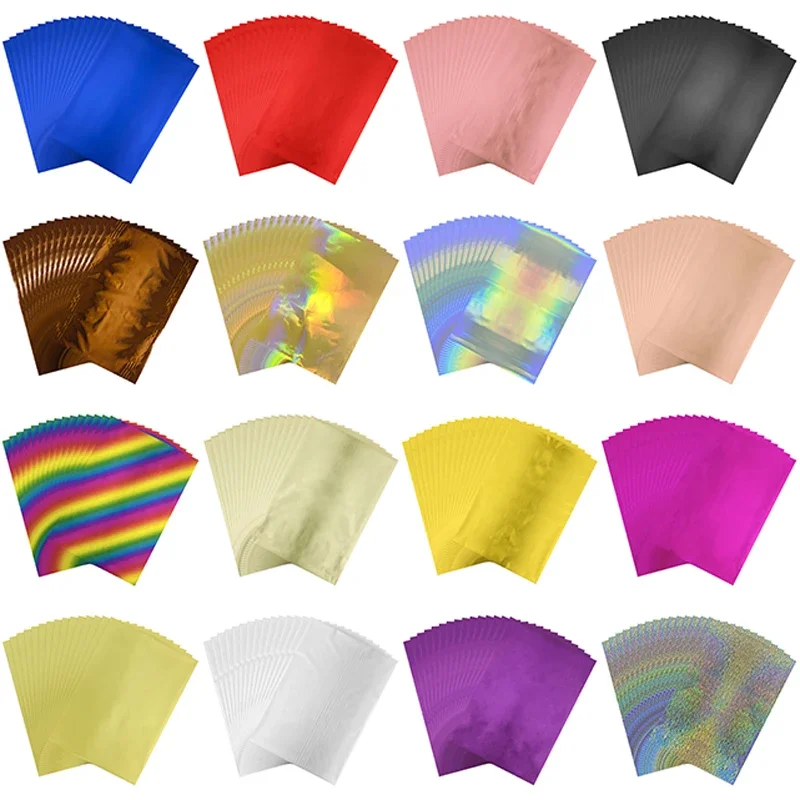 50 Blatt/Packung Toner reaktive Folie holo graphisches Folien papier 20*29cm für Laserdrucker Laminator DIY Hochzeit Grußkarten Handwerk