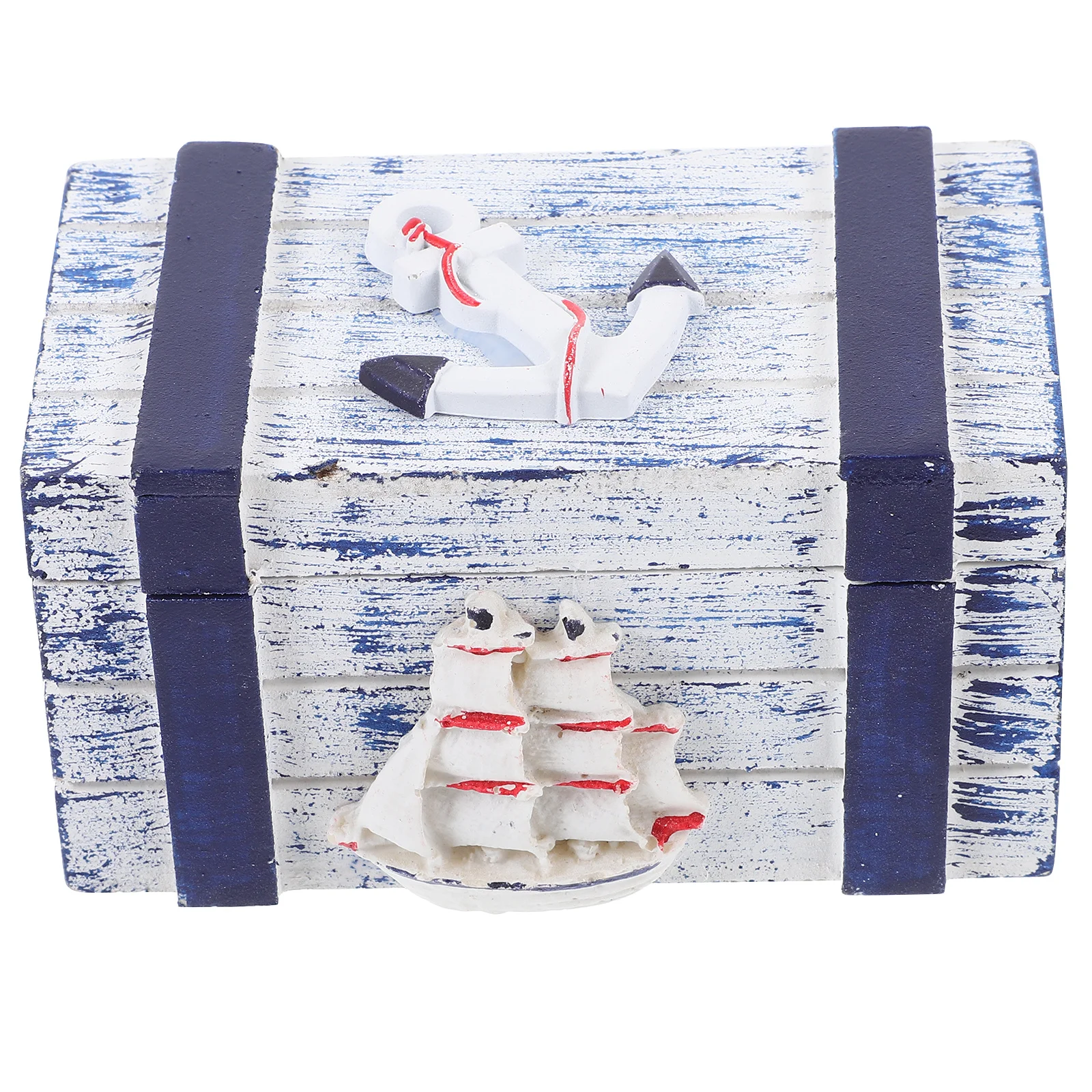 

Mediterranean Style Wooden Jewelry Box Large Capacity Trinket Organizer Case for Rings Earrings Pendant Jewelry Storage