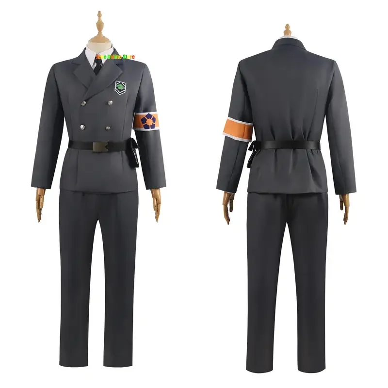 Blue Lock Guard Uniform Yo Hiori Sae Itoshi Shoei Baro Cosplay Costume Cloak Cap Armband Gray Military Uniform Wig Hat Tie Belt